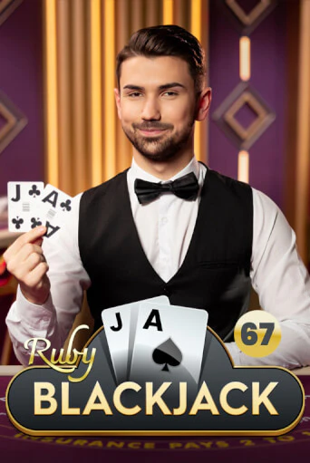 Ruby Blackjack table with a dealer holding an ace and a jack