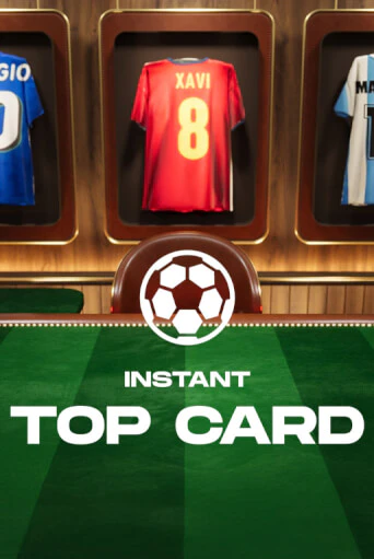 Instant Top Card table tile with football shirts on a green pitch