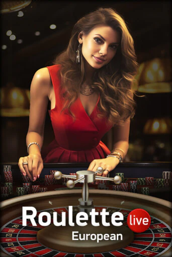 European Roulette Live table with a croupier spinning the wheel