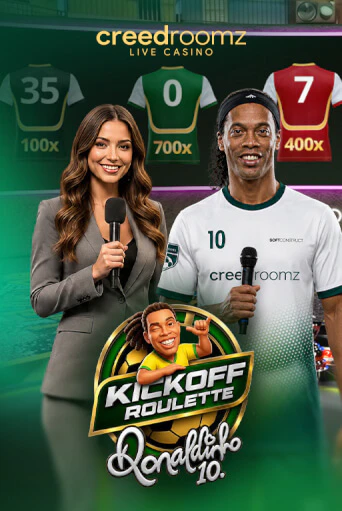 Kickoff Roulette studio table with football-themed multipliers