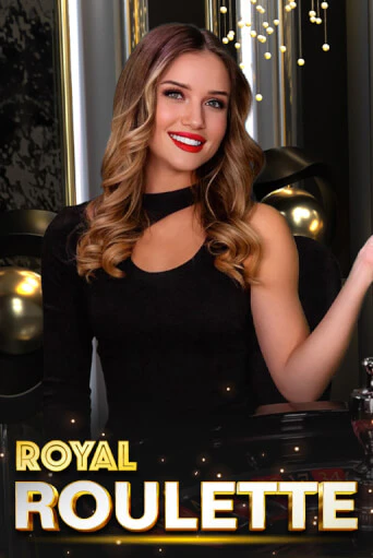 Royal Roulette table tile with a dealer in a gold-lit studio