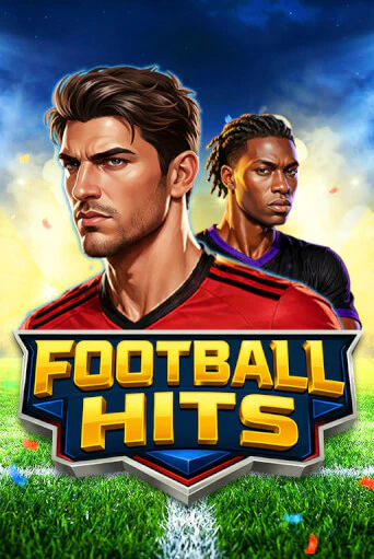 Football Hits pokie cover art with two players on a pitch